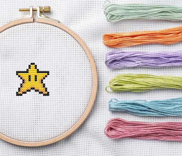 10 Pixel Arts FÁCEIS para Bordar em Ponto Cruz